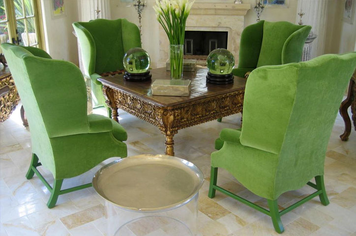 Malibu installation of Spanish Colonial Revival furniture