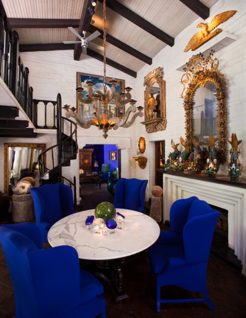 Holler & Saunders showroom interior with Spanish Colonial furniture and decorative art, view 11