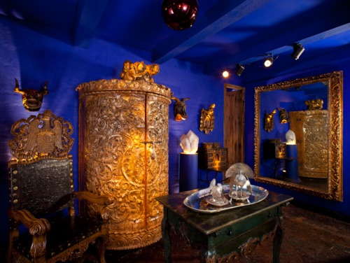 Holler & Saunders showroom interior with Spanish Colonial furniture and decorative art, view 12
