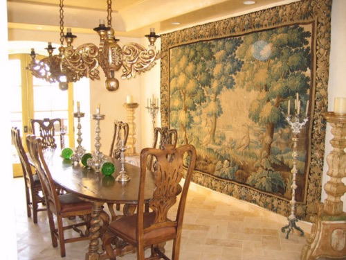 Holler & Saunders showroom interior with Spanish Colonial furniture and decorative art, view 13