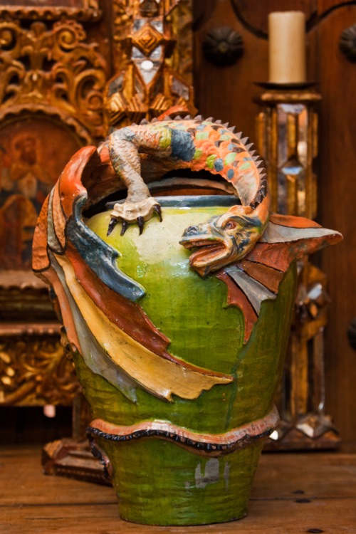Holler & Saunders showroom interior with Spanish Colonial furniture and decorative art, view 25