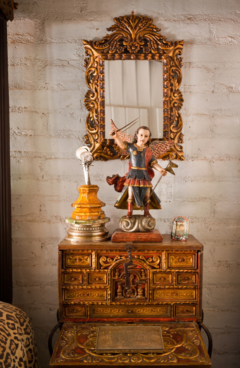 Holler & Saunders showroom interior with Spanish Colonial furniture and decorative art, view 35