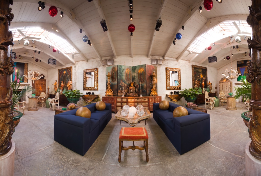 Holler & Saunders showroom interior with Spanish Colonial furniture and decorative art, view 40