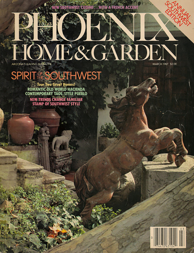 Phoenix Home & Garden March 1987 cover featuring Holler & Saunders